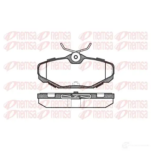 Тормозные колодки дисковые, комплект REMSA 1464187 0455.00 D610-8329 D1209-83 29