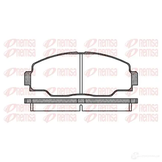 Тормозные колодки дисковые, комплект REMSA 0308.00 2185 5 PCA030800 1463916 изображение 0