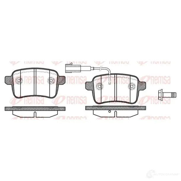 Тормозные колодки дисковые, комплект REMSA 1450.02 BP M1450.02 PCA145002 1465222