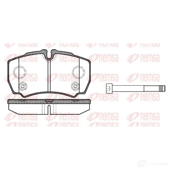 Тормозные колодки дисковые, комплект REMSA 0849.10 BPM0849. 10 1464658 PCA084910 изображение 0