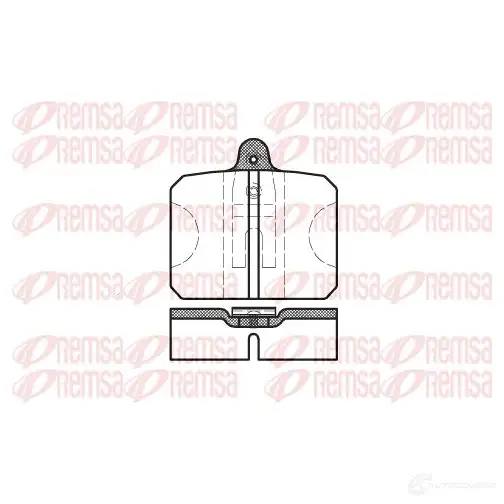 Тормозные колодки дисковые, комплект REMSA 202 06 PCA011810 0118.10 1463466 изображение 0