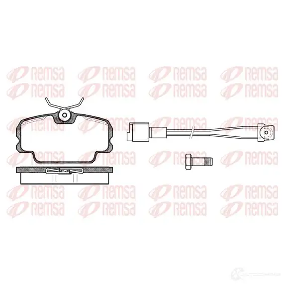 Тормозные колодки дисковые, комплект REMSA 1463547 0145.11 3UG0K7N PCA 014511 изображение 0