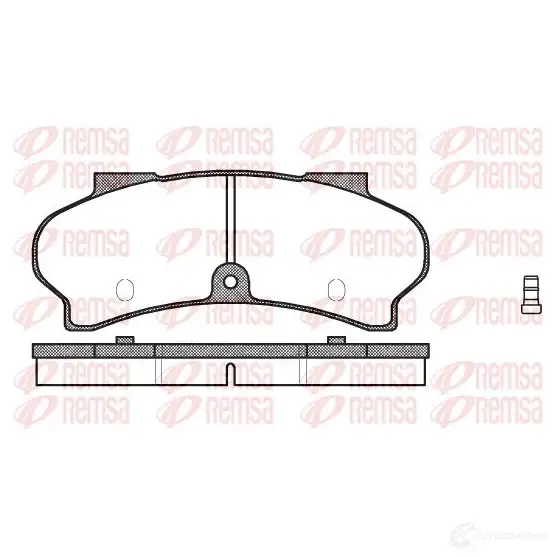 Тормозные колодки дисковые, комплект REMSA 2 0366 0026.02 1463291 BPM0026.02 изображение 0