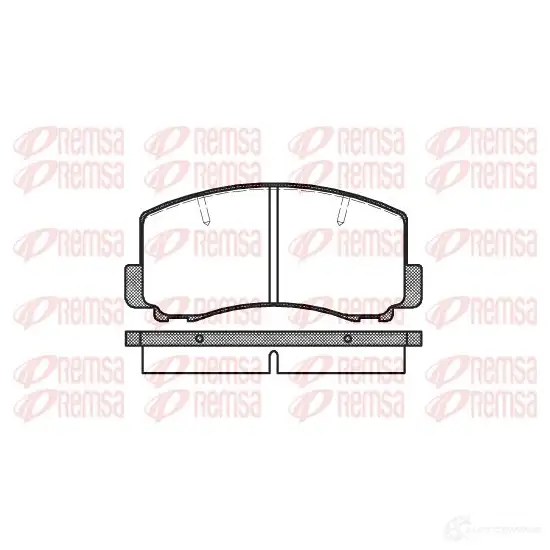 Тормозные колодки дисковые, комплект REMSA 20 956 0165.00 D284-7187 1463596