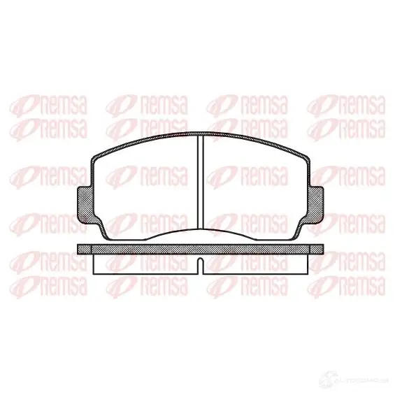 Тормозные колодки дисковые, комплект REMSA D136-7076 1463417 0094.00 20 476 изображение 0