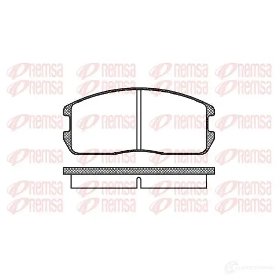 Тормозные колодки дисковые, комплект REMSA D299-7202 1463627 0175.00 21 126