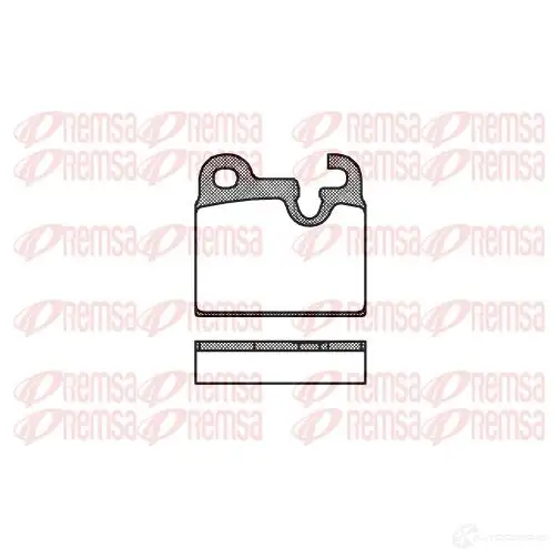 Тормозные колодки дисковые, комплект REMSA D164-7091 2 0436 1463260 0016.00