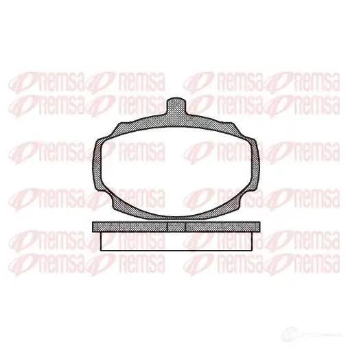Тормозные колодки дисковые, комплект REMSA 0049.00 1463350 D27-716 2003 7