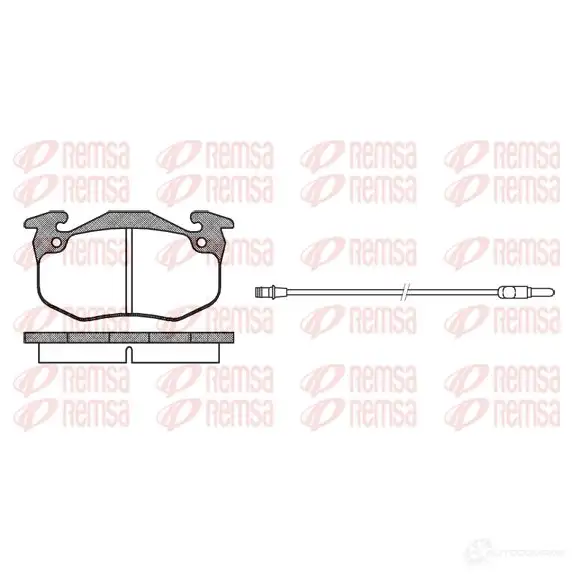 Тормозные колодки дисковые, комплект REMSA W16007S PCA01 4442 0144.42 1463538