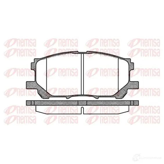 Тормозные колодки дисковые, комплект REMSA 1039.00 1464818 2 3989 BPM1039.00 изображение 0