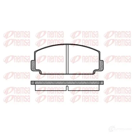 Тормозные колодки дисковые, комплект REMSA 1463386 0075.00 D115-785 20 259