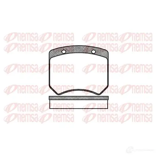 Тормозные колодки дисковые, комплект REMSA D5-747 2 0054 0051.00 1463353