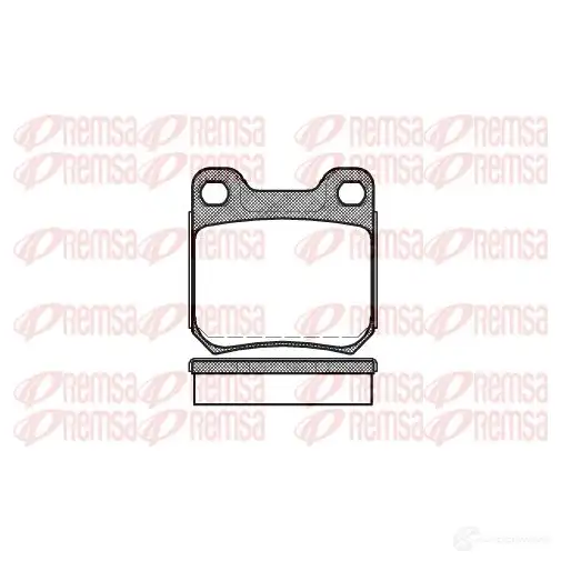 Тормозные колодки дисковые, комплект REMSA 1463760 0239.60 SNM3YO1 PC A023960 изображение 0