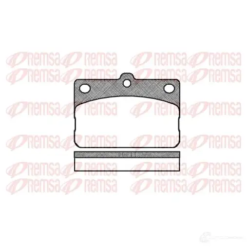 Тормозные колодки дисковые, комплект REMSA D169-7096 0092.00 20 302 1463416