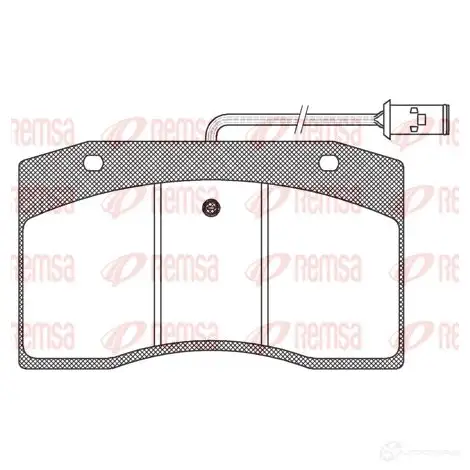 Тормозные колодки дисковые, комплект REMSA 29075 JCA 400.40 2 9074 1469066