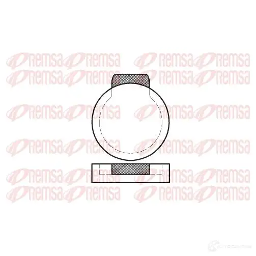 Тормозные колодки дисковые, комплект REMSA 0087.00 1463409 2 0307 PCA008700