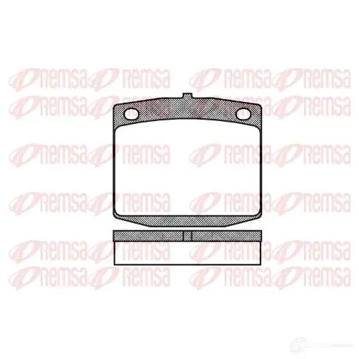 Тормозные колодки дисковые, комплект REMSA D146-7046 D113-7 046 1463423 0095.10