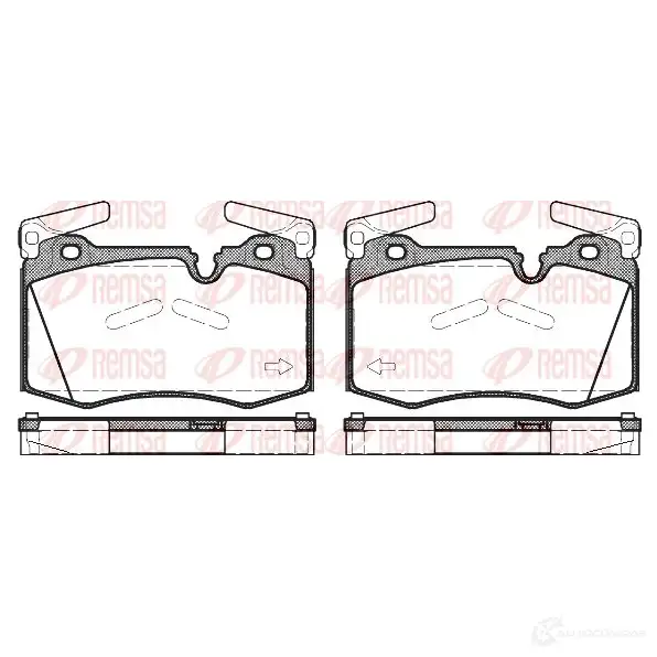 Тормозные колодки дисковые, комплект REMSA 1465134 BP M1374.00 D1403-8511 1374.00