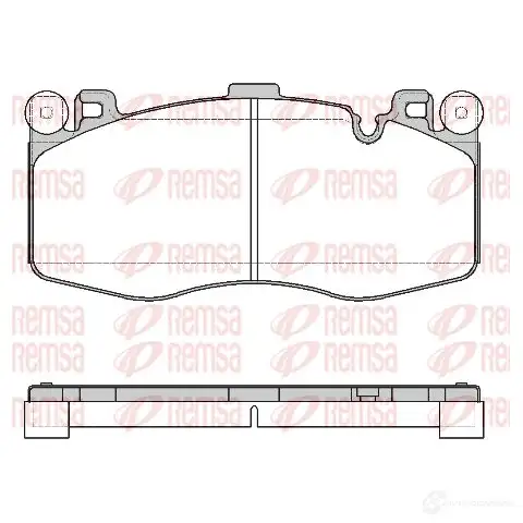 Тормозные колодки дисковые, комплект REMSA PCA173300 1733.00 1193931534 2 2194 изображение 0