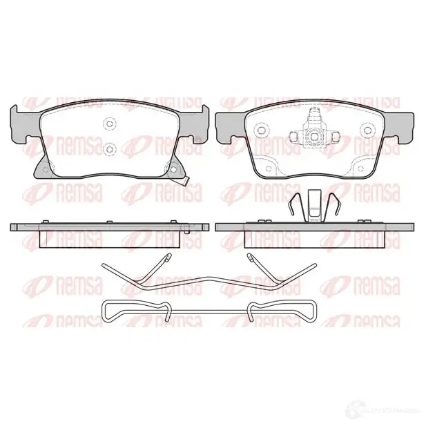 Тормозные колодки дисковые, комплект REMSA 2 2345 1465385 22346 1679.02 изображение 0