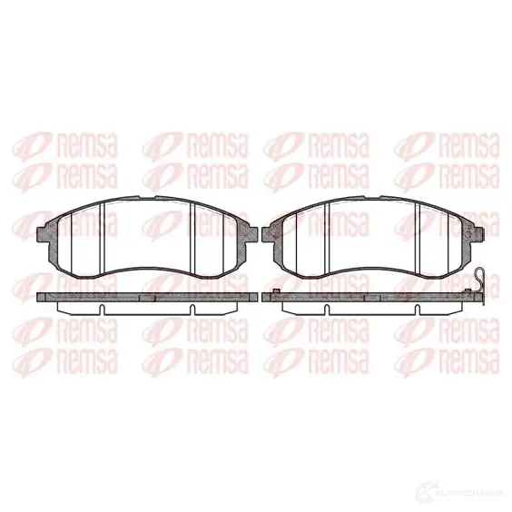 Тормозные колодки дисковые, комплект REMSA 238 79 1129.01 1464895 BPM1129.01 изображение 0