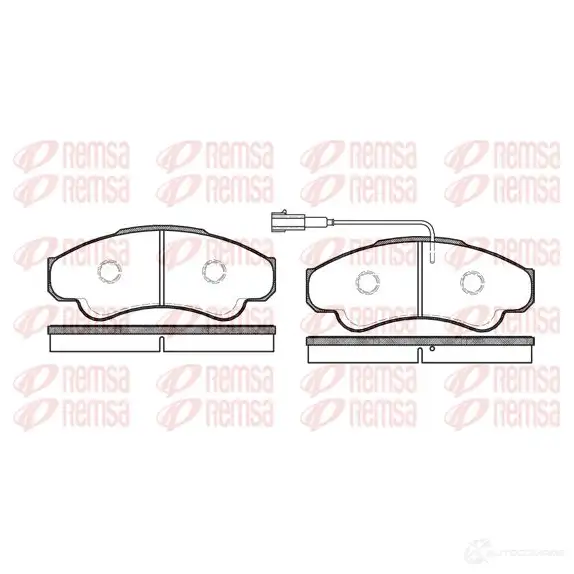 Тормозные колодки дисковые, комплект REMSA 1464755 23859 2385 8 0959.01 изображение 0