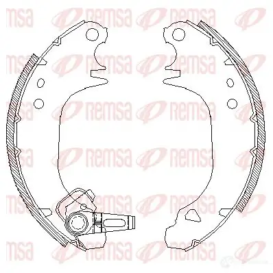 Тормозные колодки REMSA ZCA407500 1465812 4075.00 BSM407 5.00 изображение 0