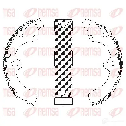 Тормозные колодки REMSA 4097.00 ZCA4097 00 1465846 2NSOZUE