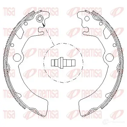 Тормозные колодки REMSA BSM 4116.00 ZCA411600 4116.00 1465870