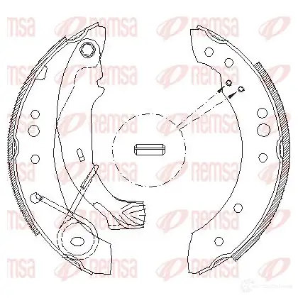 Тормозные колодки REMSA ZCA414900 BSM4149. 00 1465909 4149.00