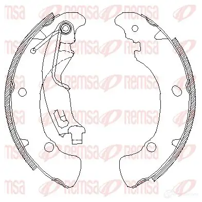 Тормозные колодки REMSA 1465771 4041.01 BSM 4041.01 ZCA404101