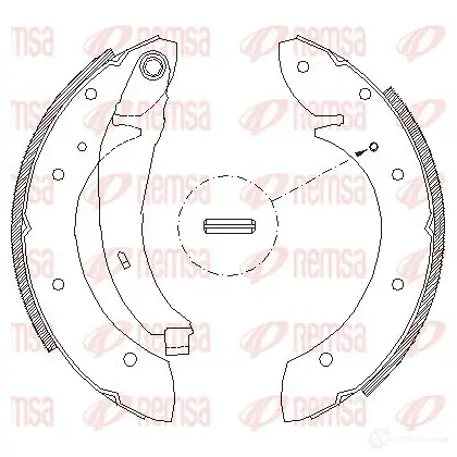 Тормозные колодки REMSA 4396.02 1466160 ZCA439602 BSM4396.0 2