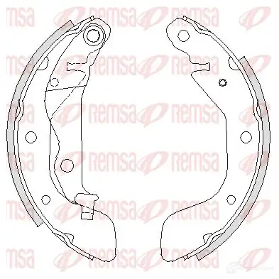 Тормозные колодки REMSA BSM420 8.00 4208.00 1465984 ZCA420800