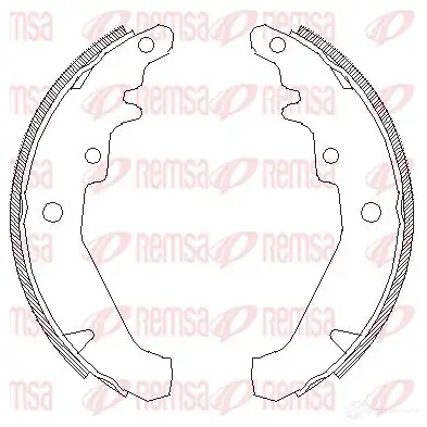 Тормозные колодки REMSA B SM4139.00 4139.00 1465897 ZCA413900
