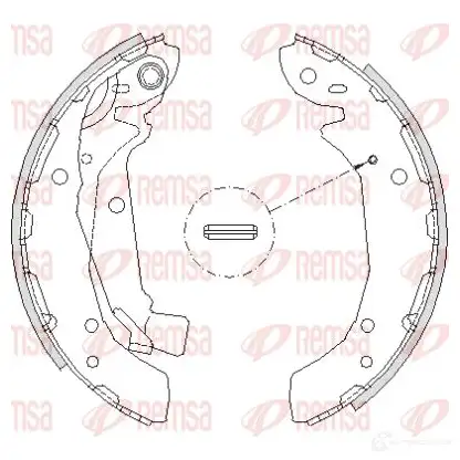 Тормозные колодки REMSA UTIN1UV 4197.00 1465971 ZCA4 19700