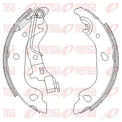 Тормозные колодки REMSA 1465848 BSM 4098.00 4098.00 ZCA409800
