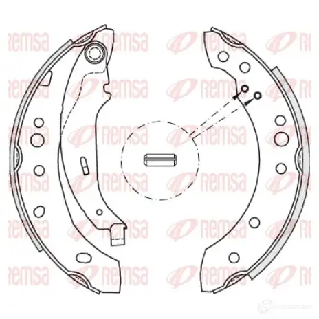 Тормозные колодки REMSA B SM4149.02 ZCA414902 4149.02 1465911