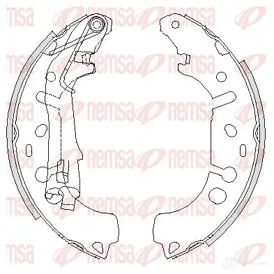 Тормозные колодки REMSA ZCA419200 4192.00 1465966 BSM4 192.00