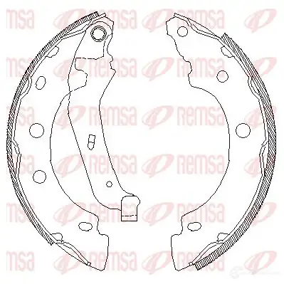 Тормозные колодки REMSA 4043.00 1465773 ZCA404300 BS M4043.00