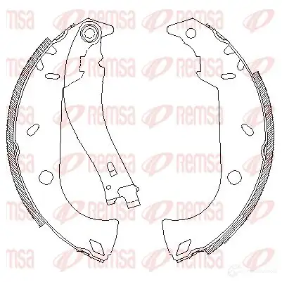 Тормозные колодки REMSA BSM4180. 01 4180.01 1465948 ZCA418001 изображение 0