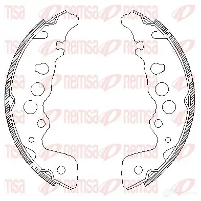 Тормозные колодки REMSA 4049.00 1465781 BSM40 49.00 ZCA404900
