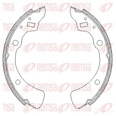 Тормозные колодки REMSA 01OGWM 1466089 4330.00 ZCA4330 00 изображение 0