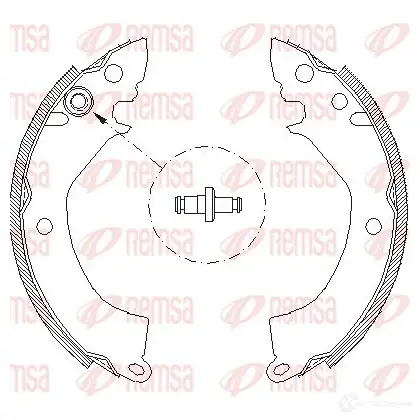 Тормозные колодки REMSA 1465920 ZCA415 700 QE981P 4157.00