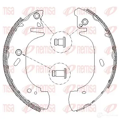 Тормозные колодки REMSA 1466067 ZCA430600 BSM4306. 00 4306.00 изображение 0