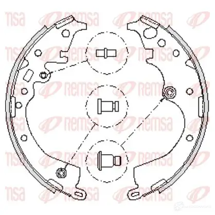 Тормозные колодки REMSA ZCA 423900 8PS9T 4239.00 1466017