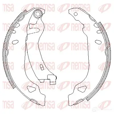 Тормозные колодки REMSA 1465946 4179.01 BS M4179.01 ZCA417901