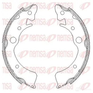Тормозные колодки REMSA 4096.00 CAXEEUW 1465844 ZCA409 600