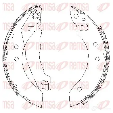 Тормозные колодки REMSA TO0IE5 4051.00 1465783 ZCA40510 0 изображение 0