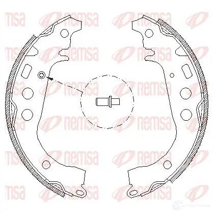 Тормозные колодки REMSA 4101.00 BSM4101 .00 1465853 ZCA410100