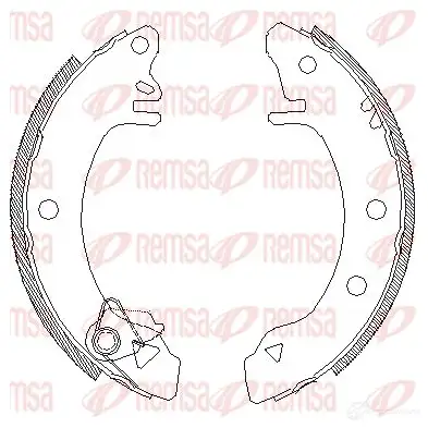 Тормозные колодки REMSA 1465852 VTYCHZY ZCA41000 0 4100.00